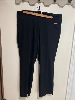 Roz & Ali Black Pull-On Trousers, Size 16